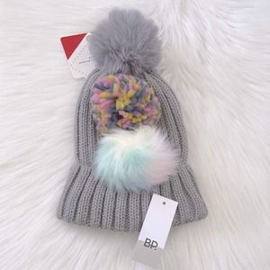 NWT bp. Awesome Pick-a-POM Beanie and 3 interchangeable poms!